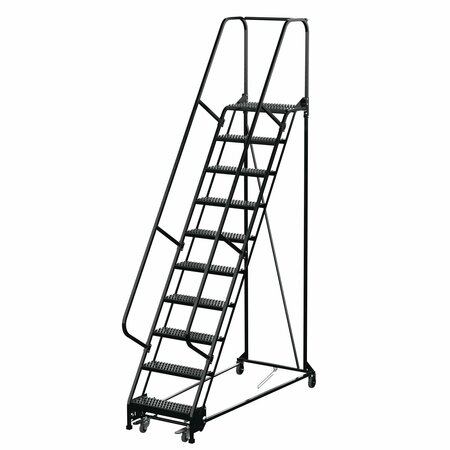 VESTIL 130 H Steel PW Ladder, Grip Strut Esd, 10 Step, 10 Steps LAD-PW-26-10-G-ESD